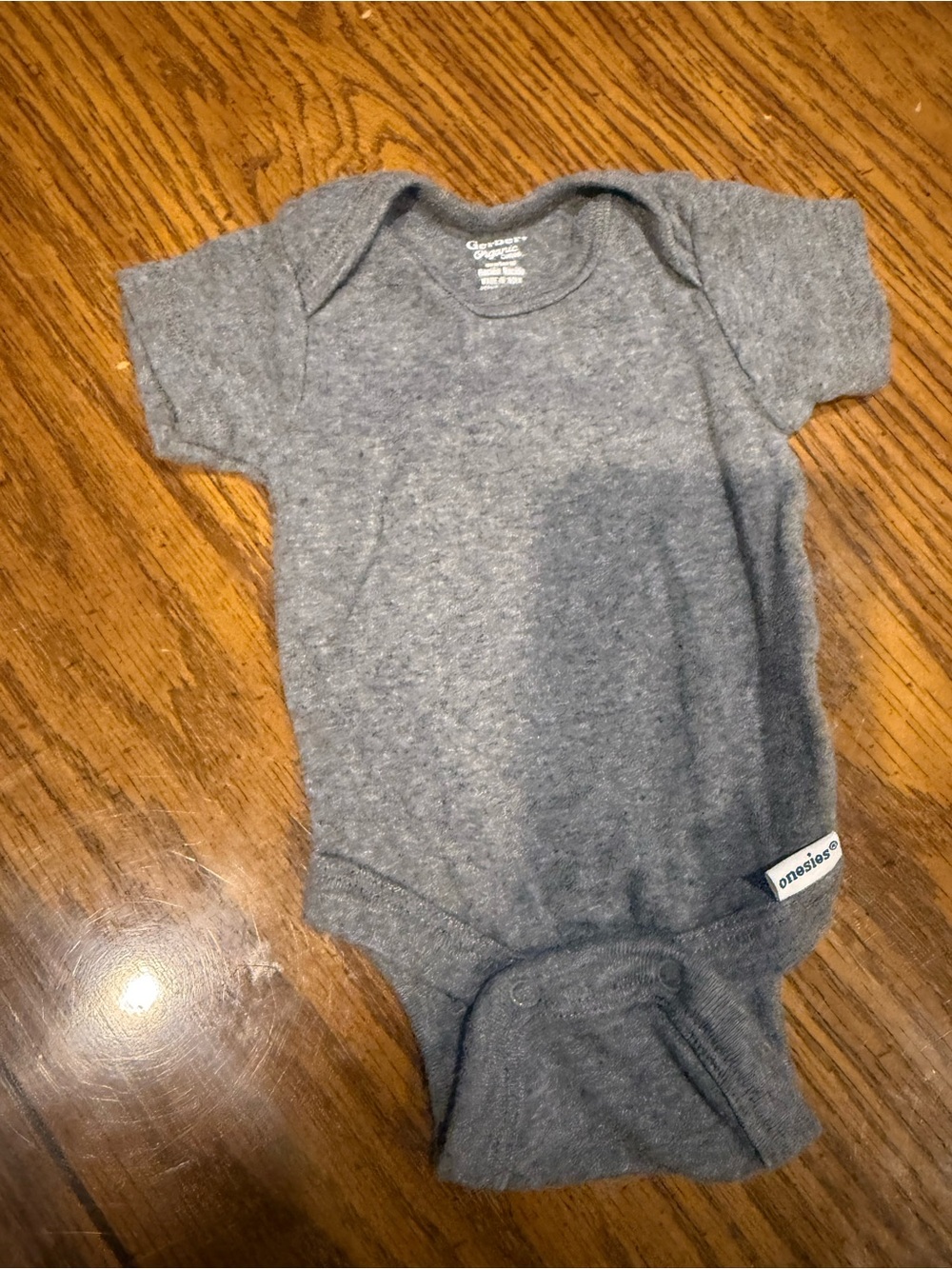 6 for $10 Gerber Gray Baby Bodysuit